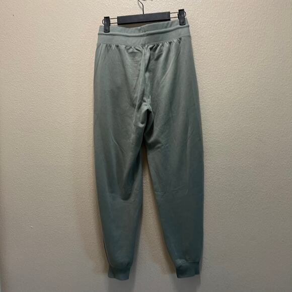 MTV Music Television Sweatpants Jogger Green Stretch Logo Drawstring Sz XS - Picture 3 of 6